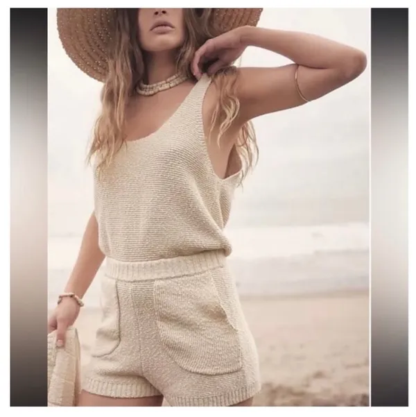 Free People Beach Knit Romper - Image 3