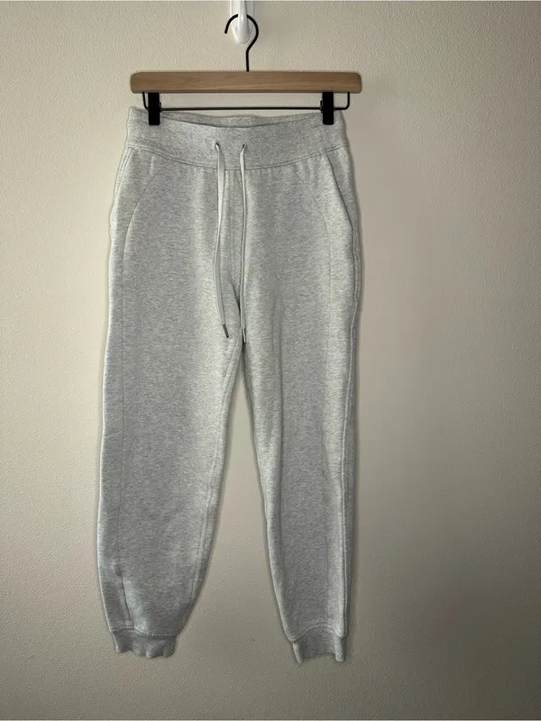 Lululemon Scuba High-Rise Jogger Heathered Core Ultra Light Grey W5DD3S size 4 - Image 3