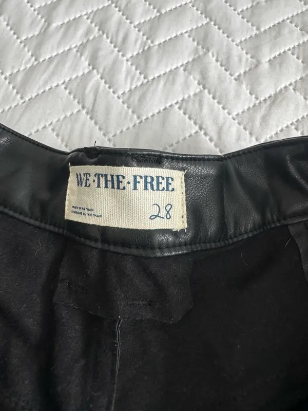 Free People Leather Shorts - Image 3