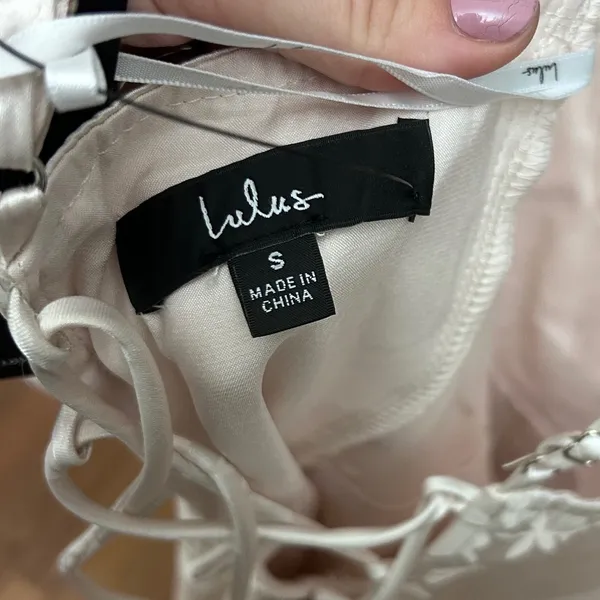 Lulus Satin Floral Wide Leg Jumpsuit Formal Evening Party size‎ small - Image 3