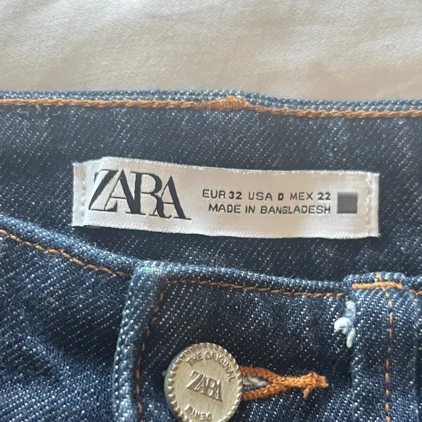 Zara | Classic Blue Denim Women's Jean Shorts High Rise Size 0 - Image 8