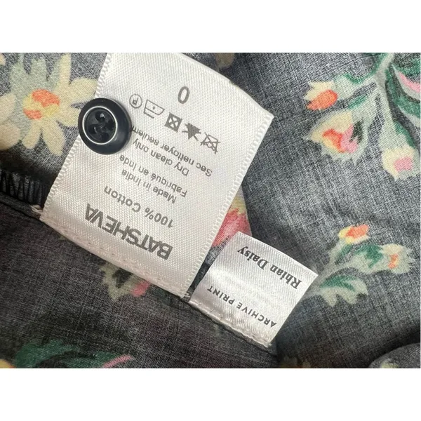 NWT Batsheva x Laura Ashley Nia Ruffled Floral-print Cotton-poplin Top‎ sz 0 - Image 7