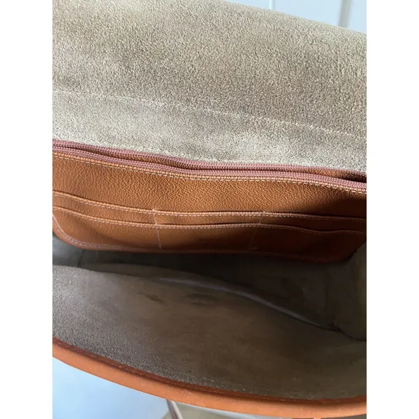Dooney & Bourke Taupe Brown Purse Handbag Tote All Weather Leather USA‎ Vintage - Image 16