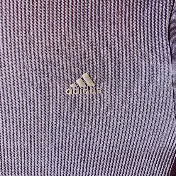 857 | Adidas Golf Full Zip‎ Textured Performance Track Jacket Purple Womens M - Image 3