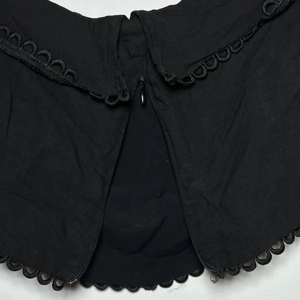 Lulus Black Off Shoulder Ruffle Cropped Puff Sleeve Top Womens‎ Size Small - Image 7