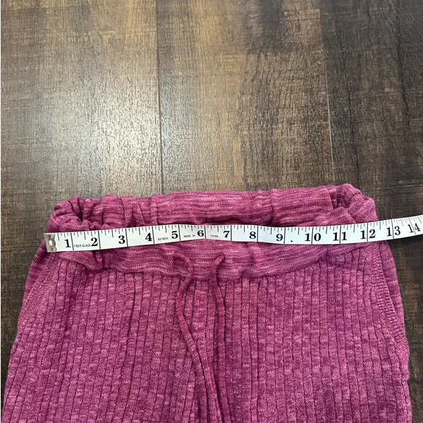 Free People FP Beach Pink Knit Lounge Set Cardigan & Pants XS - Image 8
