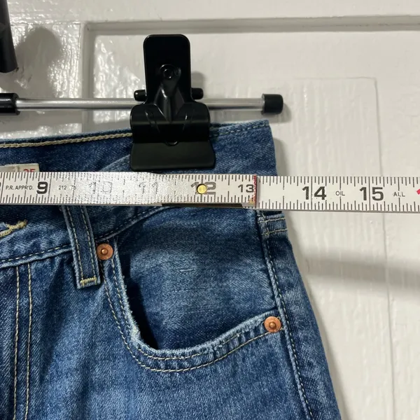 Levi’s Low Pro Straight Medium Wash Denim Jeans size 25 - Image 7