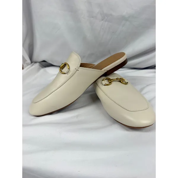 Quince $150 Women's Italian Leather Horsebit Loafer Mule in Bone Sz 7 - Image 5