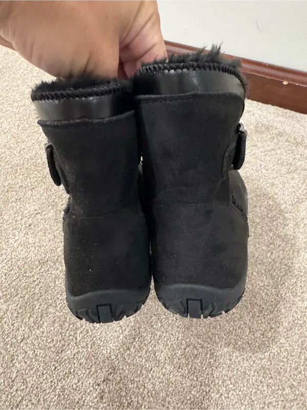 Barefoot Wide Toe Bed Women’s Size 39 Winter Boots Suede Black - Image 3