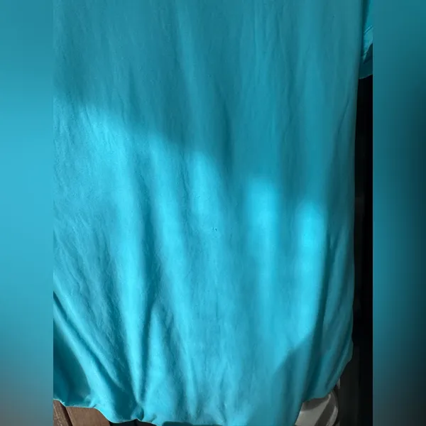 Smoothez by Aerie bodysuit short sleeve tee top seamless buttery skims turquoise - Image 4