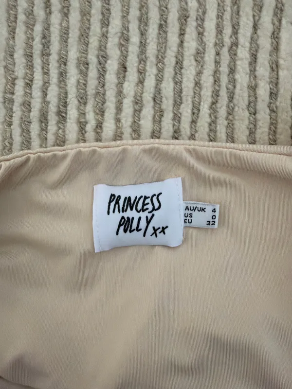 Princess Polly Cream Crop Top - Image 5