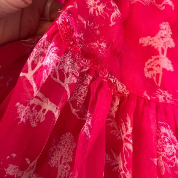 Lulu's Hot Pink Floral Tiered Halter Dress - Image 6