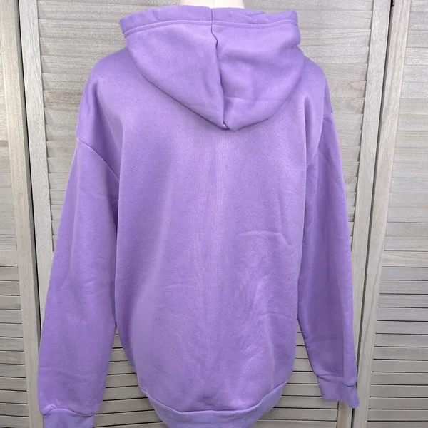 Pullover Hooded Sweatshirt Purple - Image 2