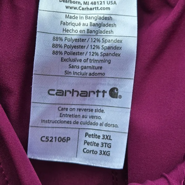 Carhartt Force Scrubs Magenta Petite 3XL Pants - Image 6