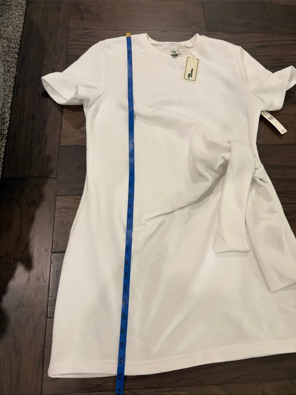 New With Tags Anthropologie Daily Practice White Knot Waist Dress Sz S - Image 6