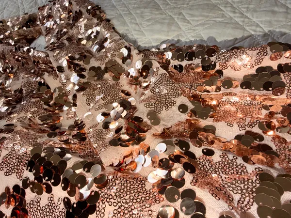 PrettylittleThing Rose Gold Sequin Mini Dress - Image 3