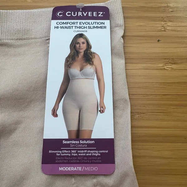 Shapermint Curveez Medium Comfort Evolution Hi Waist Thigh Slimmer Shapewear - Image 4