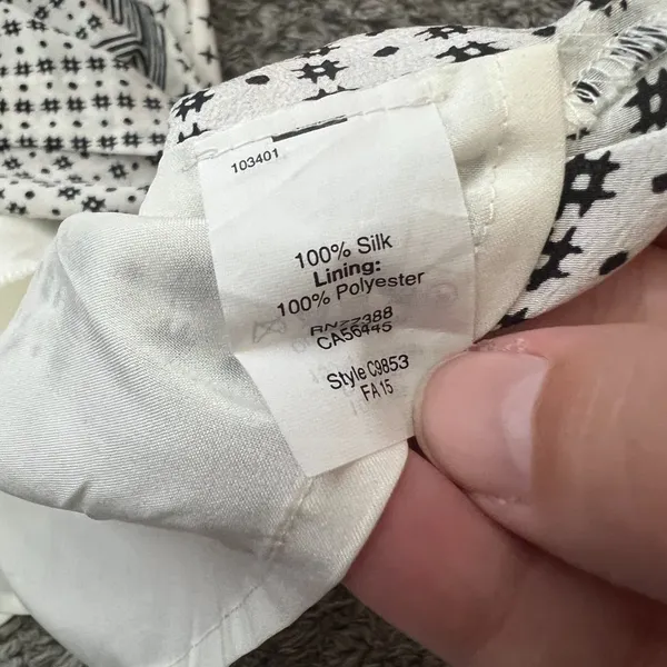 Madewell Mix Print Tulip silk Skirt size XS‎ - Image 9