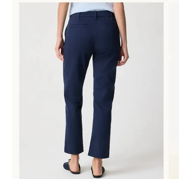 J. Crew Navy Blue High-Rise Girlfriend Chino Pants Size 4 - Image 6