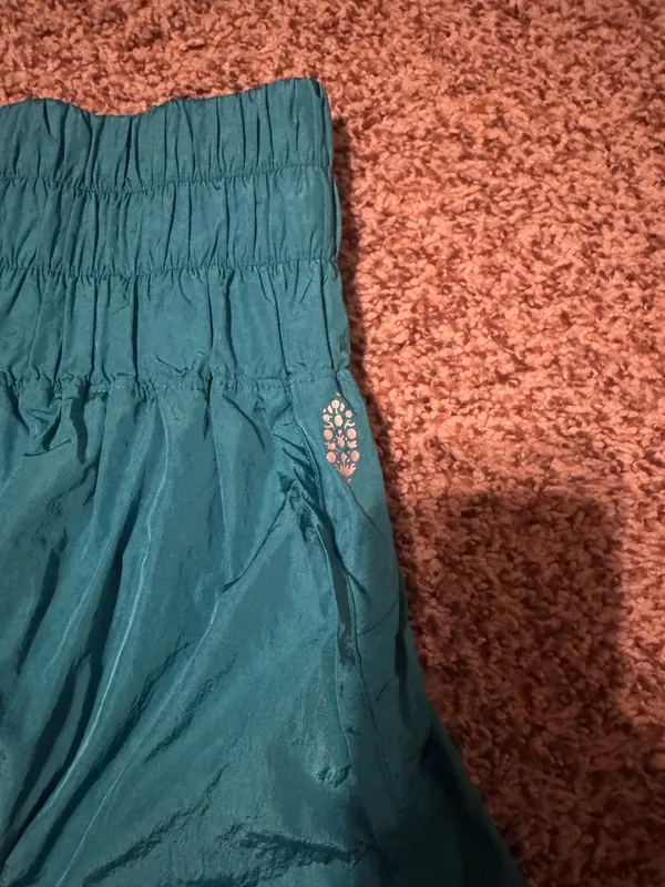 Teal Free People All The Way Home Shorts - Image 3