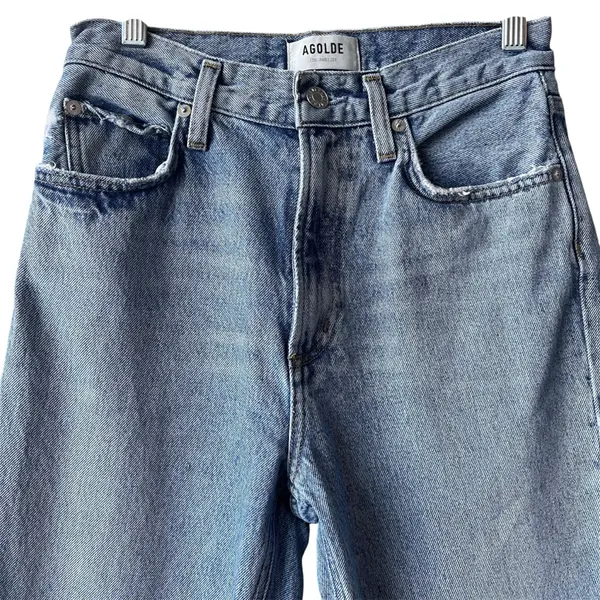 AGOLDE High Rise Vintage Distressed Boot Cut Jeans A9086-1206 Size 25 - Image 2