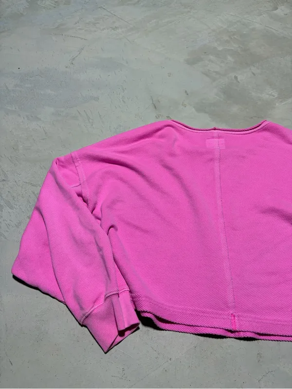 Aerie Cropped Pink Women's Sweatshirt xl - Image 12
