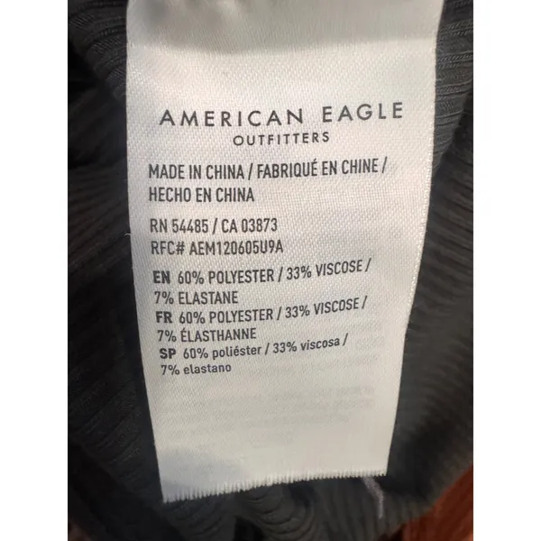 American Eagle Body Suits Ribbed Scoop Neck Short Sleeve Bundle Small 2 Pc - Image 8