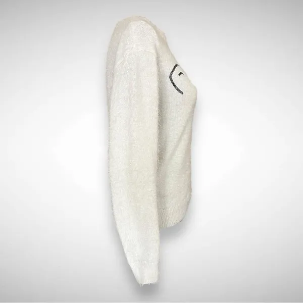 HOLIDAY TIME White‎ Polar Bear Long Sleeve Relaxed Fit Sweater Small | EUC - Image 3