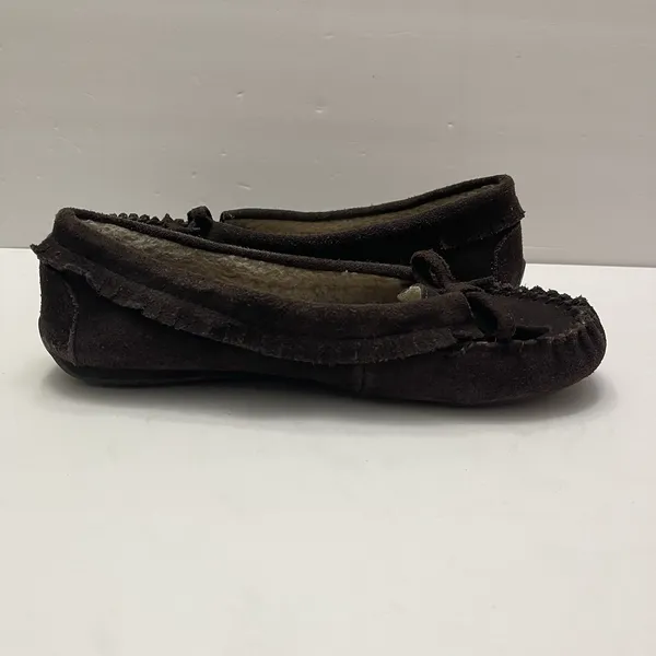 KENNETH‎ COLE REACTION Brown Suede Sherpa Comfort Flat Slipper Shoe Womens 8 - Image 7