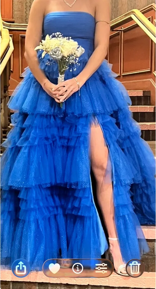 Prom Dress Blue - Image 3