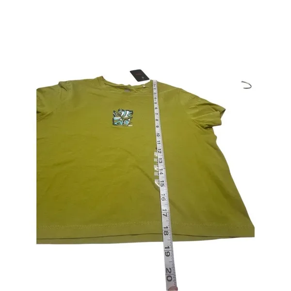 Levi Womans Crop Tee Sz L Green NWT - Image 7