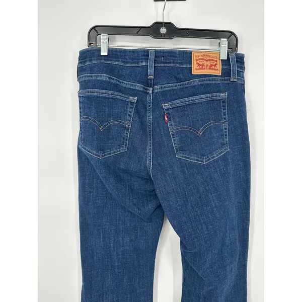 Levi 725 High Rise Bootcut Womens 31 Blue Denim Stretch Classic Casual‎ - Image 3