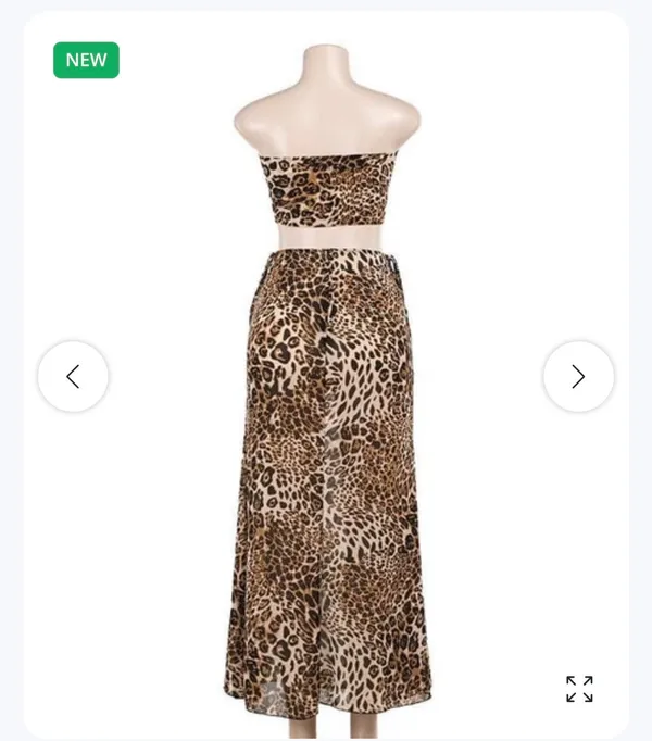 Two piece dress Brown - Image 9