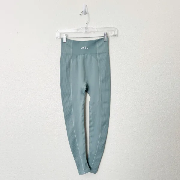 [AYBL] Teal Seamless Reflex Sports Bra & Legging Matching Set Size Small S - Image 3