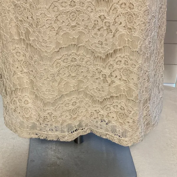 Forever 21 Cream Lace Long Sleeve Dress - Image 5