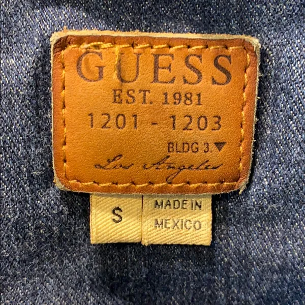 Vintage Guess Denim Jacket Distressed Women’s Small - Image 3