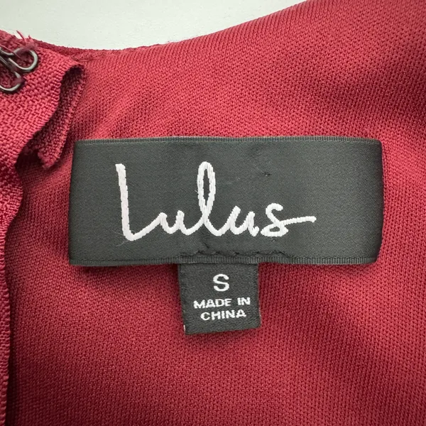 Lulus Infinite Glory‎ Maxi Dress Small Burgundy Formal Wedding Guest Mermaid Red - Image 10