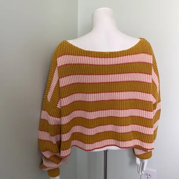 Free People Just My Stripe Sweater - Image 8