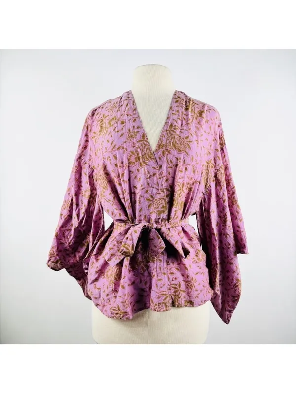 MATTA NY cotton and silk kimono jacket fits S/M NWT - Image 3