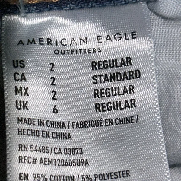 American Eagle Denim Distressed Mom Jeans Size 2 - Image 13
