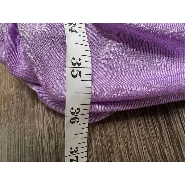 Asymmetrical Lavender One Shoulder Cocktail Mini Dress Size XL - Image 5