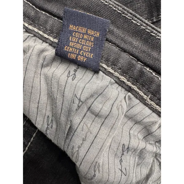 Seven For All Mankind Charcoal Bootcut Jeans Women's 14 White Stitching EUC - Image 11