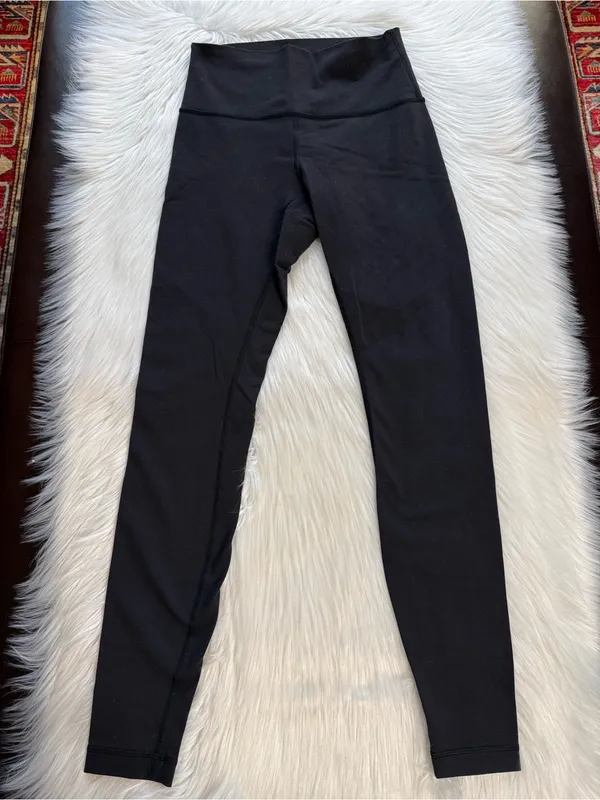 Lululemon Black Wunder Under High Rise Full On Luon 28” Inch Tights - Image 3
