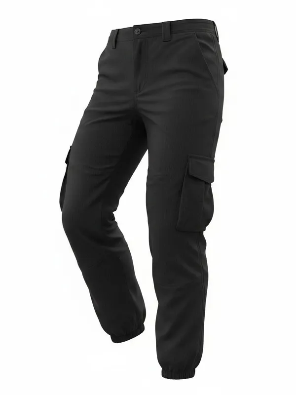 Lululemon Dance Studio Relaxed Fit Mid Rise Cargo Pants Black Womens Size: L - Image 4