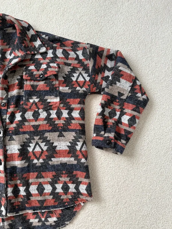 Dress Up Aztec Shacket Boutique - Image 3