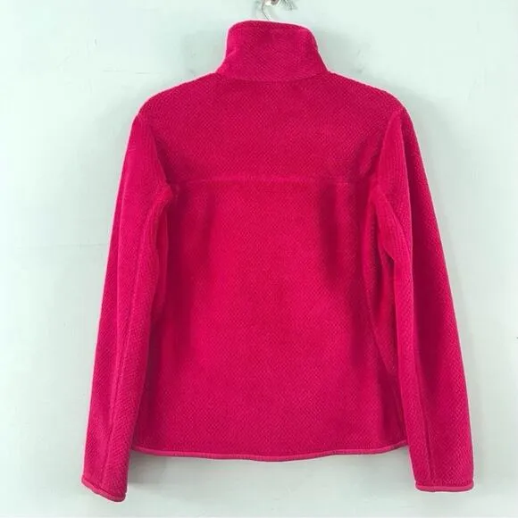 Patagonia Re-Tool‎ Snap-T Pink Polartec Pullover Fleece Womens Jacket - Image 3