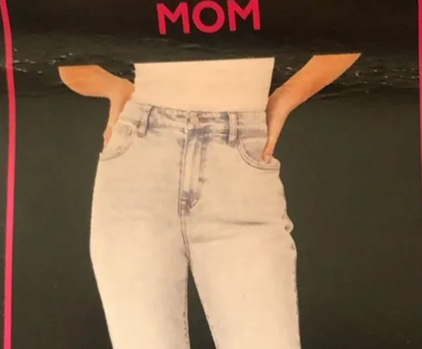 Adorable 2 Toned Jeans Blue - Image 7