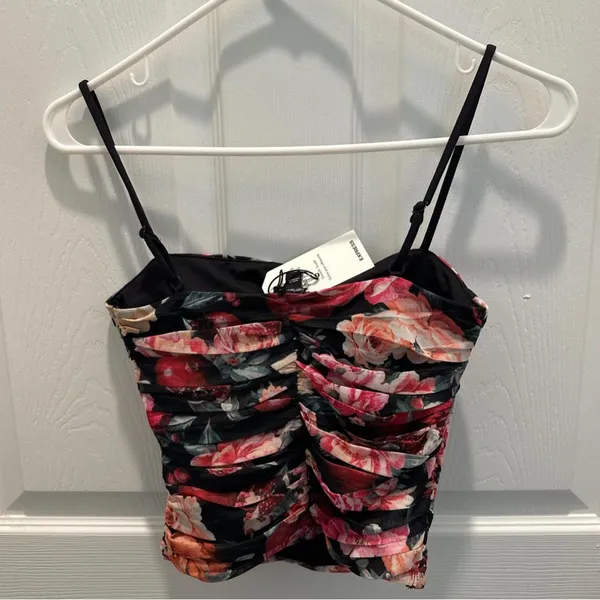 Express Floral Ruched Women's Top - Image 3
