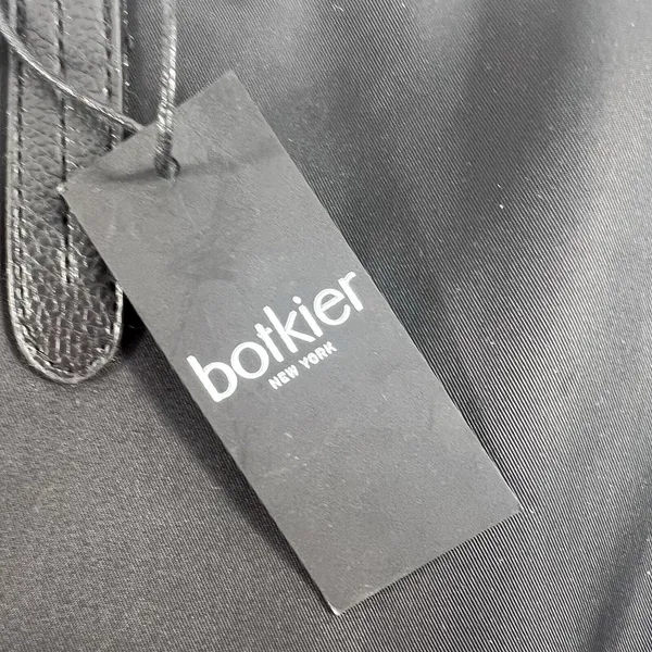 Botkier New York Black Nylon Tote Vegan Leather Trim‎ Zipper Shoulder Bag NEW - Image 5