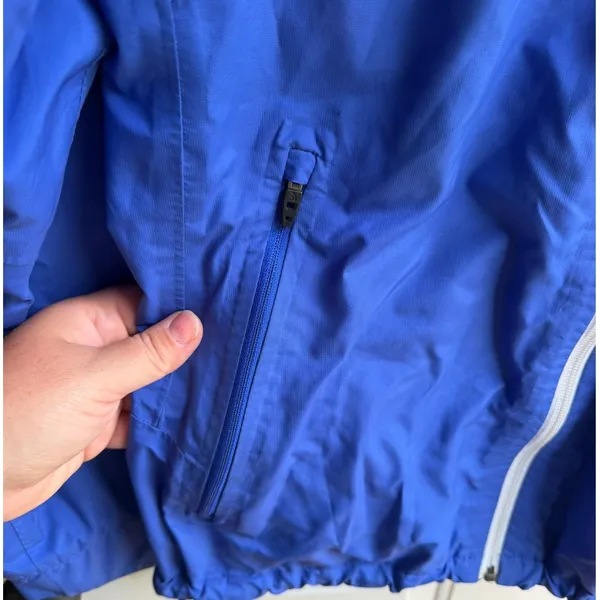 The North Face Women's HDT HyVent Flashdry 2.5L Blue Hooded Rain Jacket Large - Image 6